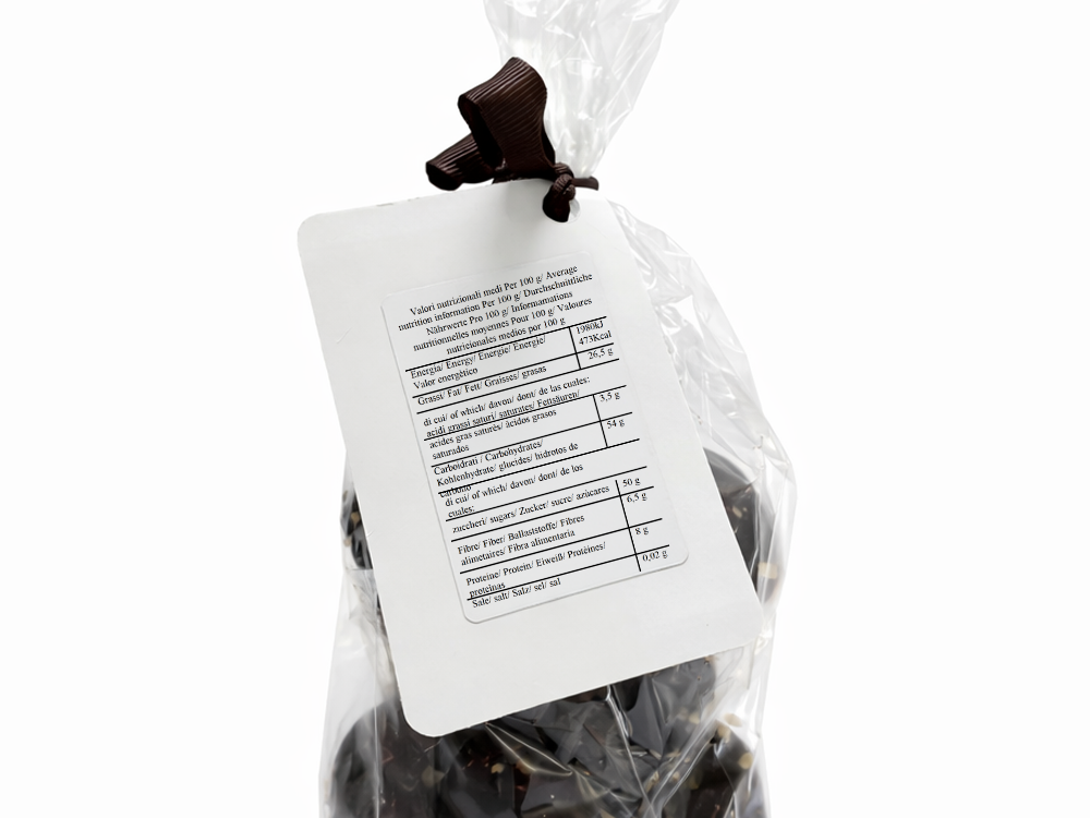 Pasta di Mandorla ricoperta di cioccolato fondente extra - Pisti Shop