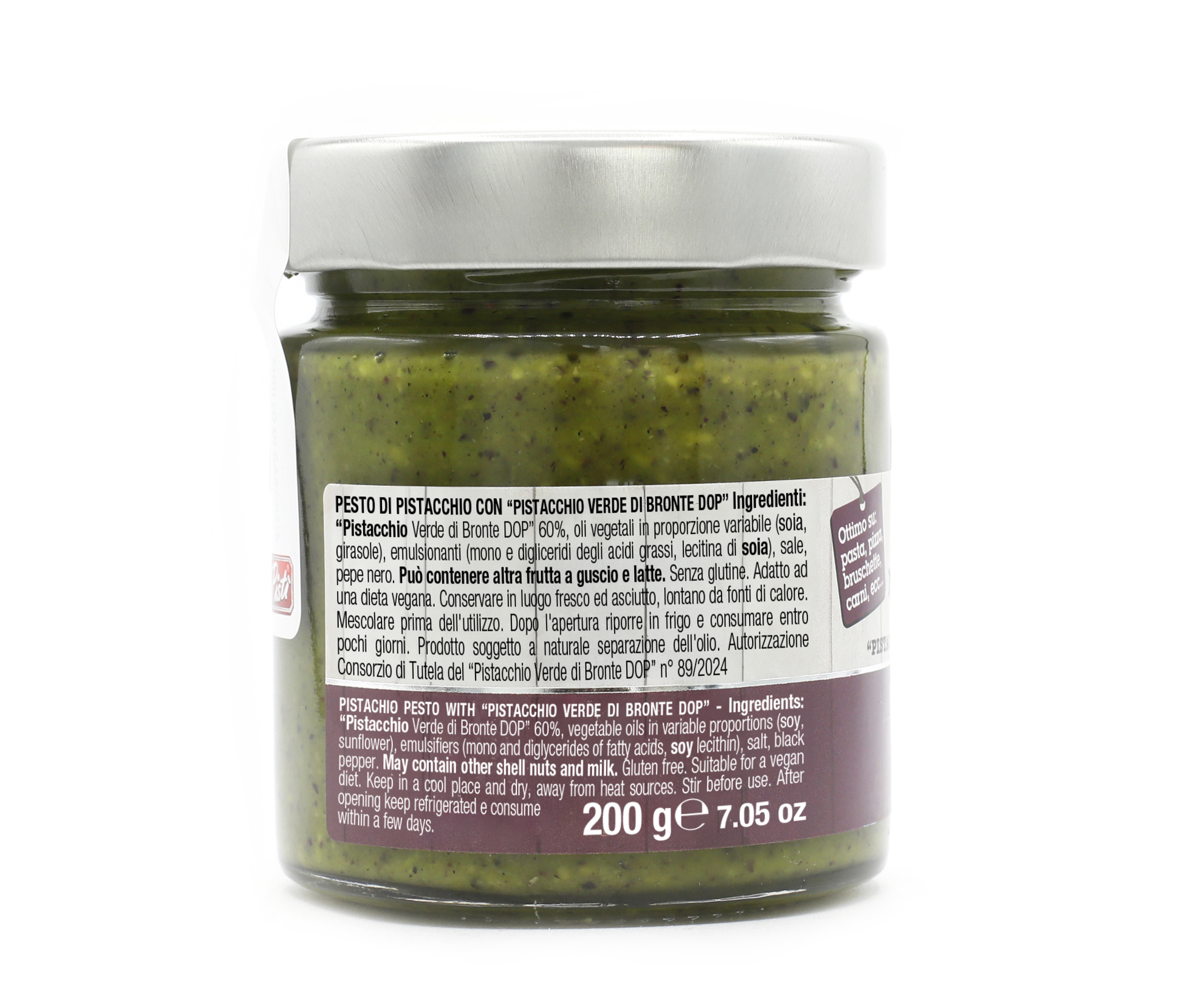 Pesto di Pistacchio con "Pistacchio Verde di Bronte Dop" - Pisti Shop