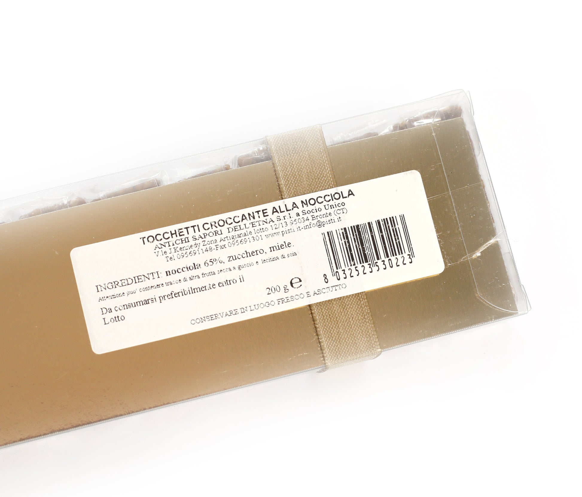 Tocchetti di Croccante alla Nocciola in astuccio - Pisti Shop