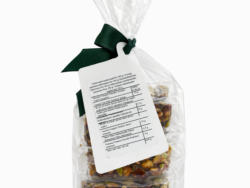 morceaux de croquants à la pistache et à l'amande