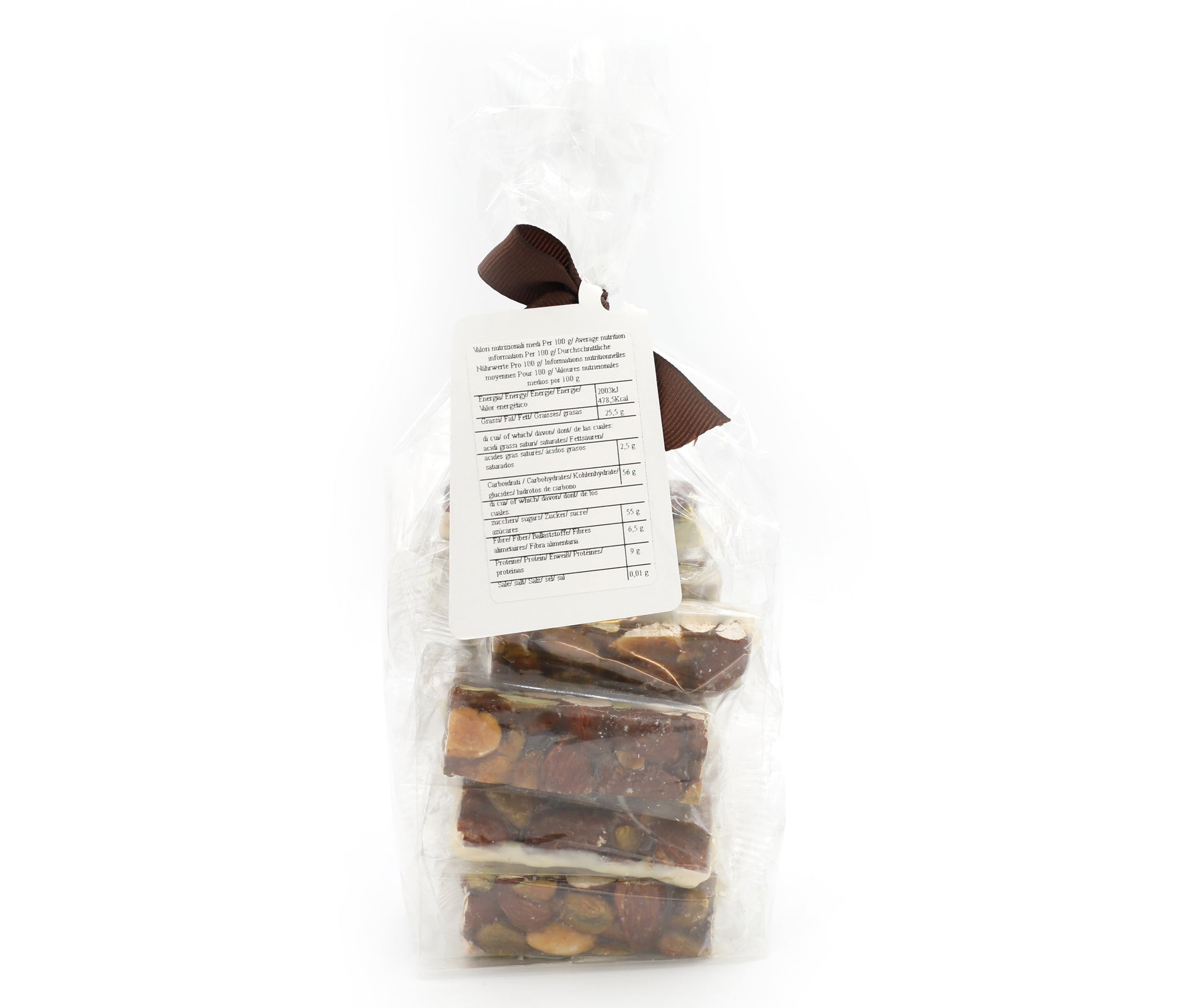 Pieces of Crunchy with Pistachio and Almond with White Chocolate