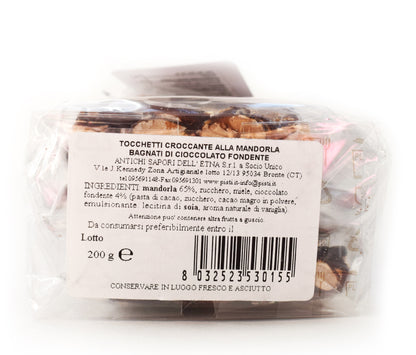 Tocchetti di Croccante alla Mandorla al cioccolato fondente - Pisti Shop