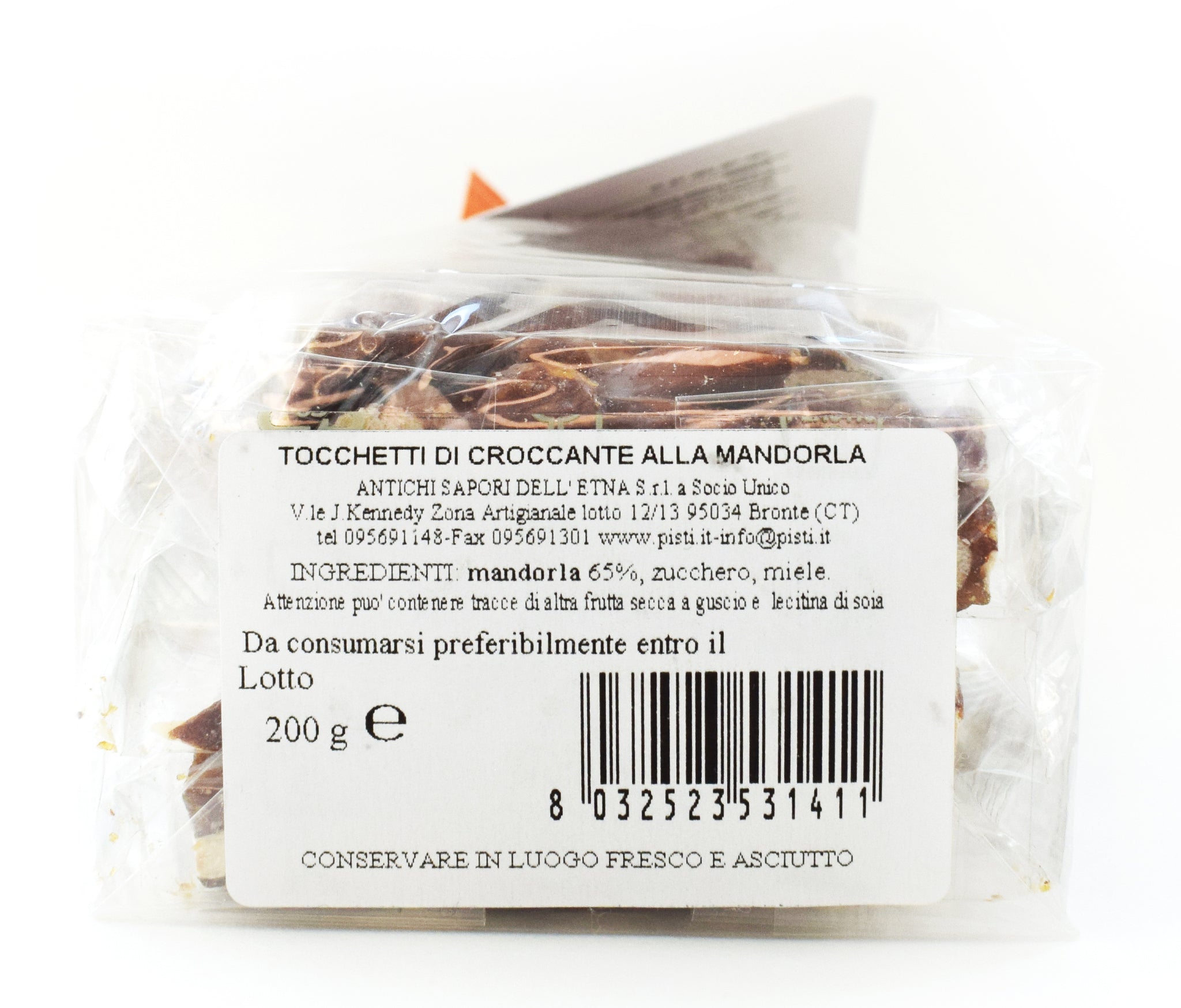 Trozos de Almendra Crujiente de Sicilia