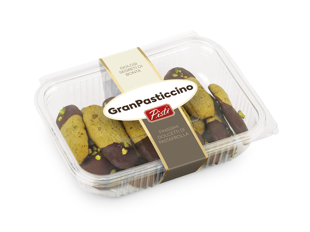 kuki al pistacchio bagnato di cioccolato fondente - pisti shop