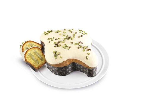 Colomba Farcita con Crema di Pistacchio e Ricoperta di Cioccolato Bianco - Scatola