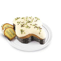 Colomba Stuffed with Pistachio Cream and Covered with White Chocolate
