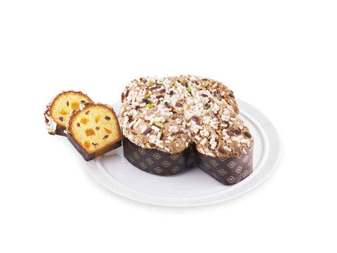 Colomba al Pistacchio Pesca e gocce di Cioccolato
